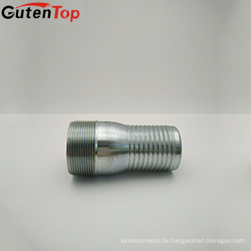 GutenTop NPT Standard König Kombination Rohr Nippel Stahl vernickelt, KC Nippel